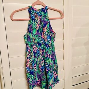 Lilly Pulitzer Vibrant Jungle Print Kids Romper